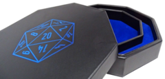 D20 Design Dice Tray With Dice Staging Area and Lid